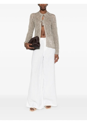 Fabiana Filippi tie-detail cardigan - Green