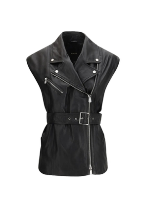 PINKO Gypsy belted gilet - Black