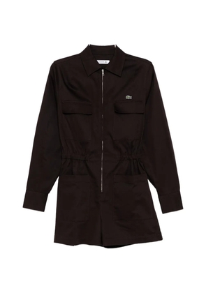 Lacoste polo collar playsuit - Brown