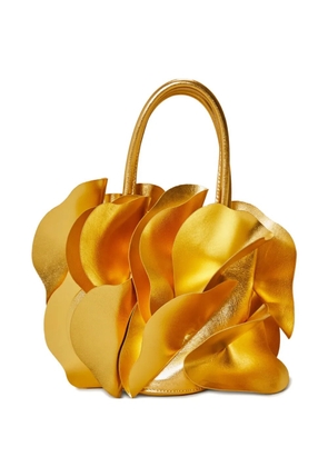 FARM Rio petal-detail tote bag - Gold
