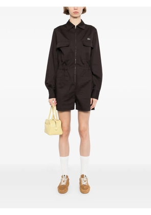 Lacoste polo collar playsuit - Brown