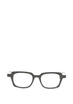 L.A. EYEWORKS geometric pattern glasses - Black