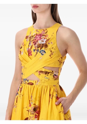ZIMMERMANN Patience midi dress - Yellow