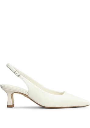 Julie Dee 60mm leather pumps - White