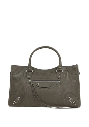 Balenciaga medium Le City leather shoulder bag - Green