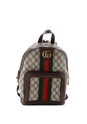 Gucci Pre-Owned Ophidia GG Coated Canvas and Leather Small backpack - Brown