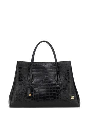 AMIRI 50 croc-embossed leather tote bag - Black
