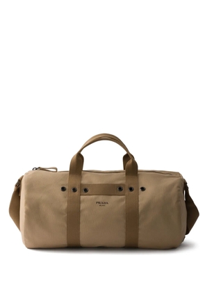 Prada canvas duffel bag - Neutrals