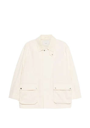DUNST flap-pocket collared jacket - Neutrals