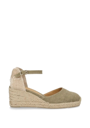 Castañer Carol ankle-strap heeled espadrilles - Green