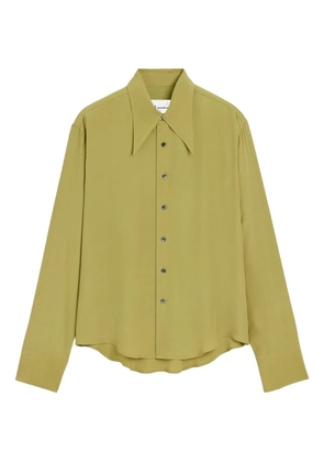 AMI Paris sharp-collar shirt - Green