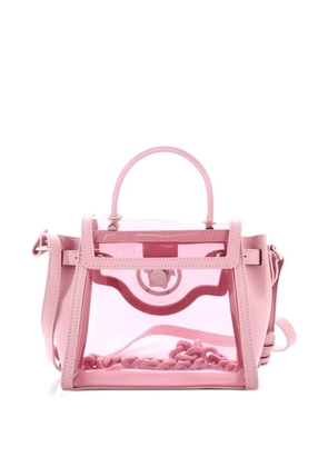 Versace Pre-Owned La Medusa Top Handle Bag PVC with Leather Small satchel - Pink