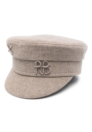 Ruslan Baginskiy logo-embellished baker boy cap - Neutrals