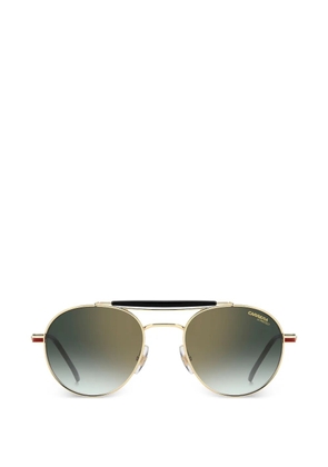Carrera striped round-frame sunglasses - Gold