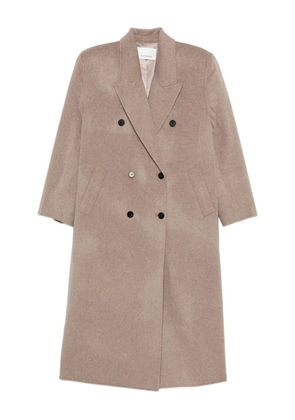 The Frankie Shop wool blend double-breasted coat - Neutrals