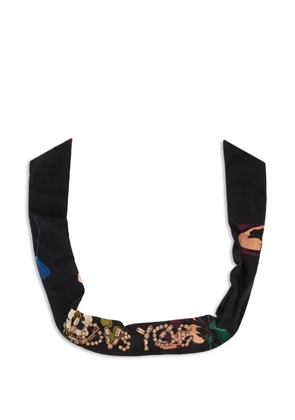 RED(V) floral-print embellished collar - Black