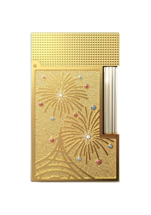 S.T. Dupont firework gold lighter