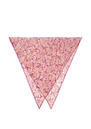 Burberry daisy silk scarf - Pink