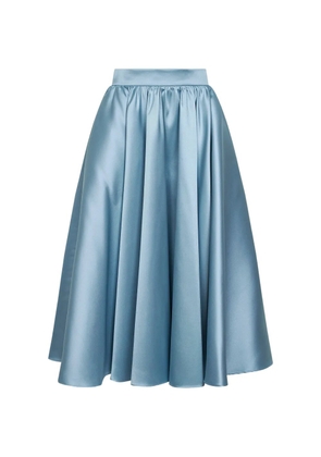 Blanca Vita gathered high-rise skirt - Blue