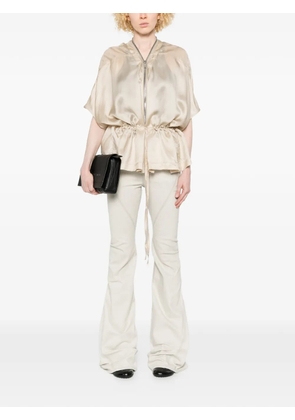 Rick Owens DRKSHDW Bias zip-up flared jeans - Neutrals