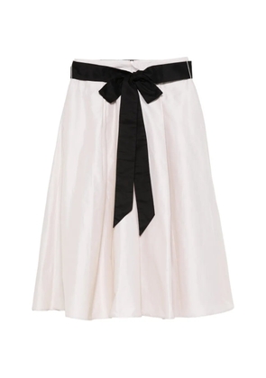 'S Max Mara belted pleated midi skirt - Neutrals