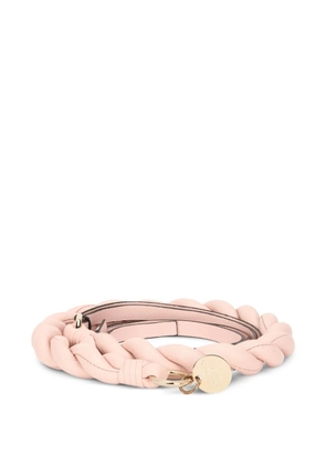 RED(V) logo-plaque belt - Pink