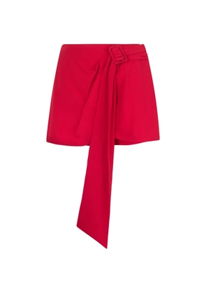 Valentino Garavani buckle tie shorts - Red