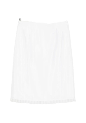 DUNST pleated midi skirt - White