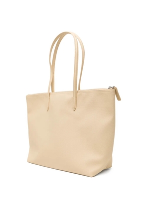 Lacoste zipped tote bag - Neutrals