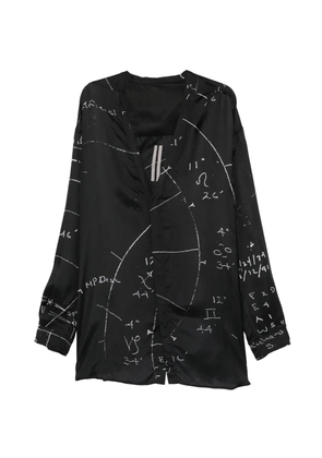 Rick Owens graphic print shirt - Black