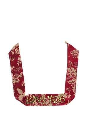 RED(V) floral embellished collar