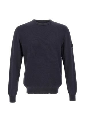 Peuterey logo-patch crew-neck sweatshirt - Blue