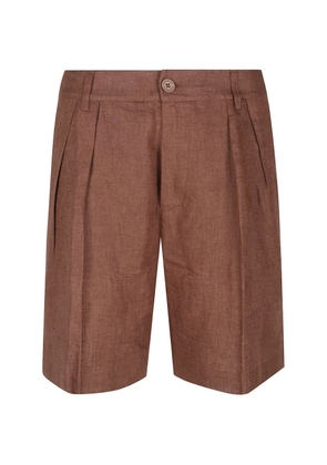 HINNOMINATE pleated shorts - Brown