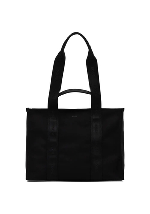BOSS logo stripe tote bag - Black
