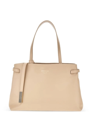 Emporio Armani buckled shoulder bag - Neutrals
