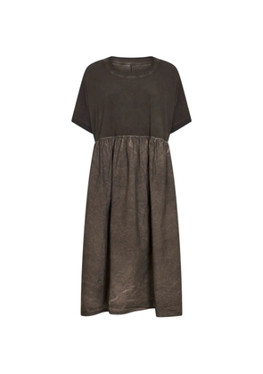 Uma Wang gathered-waist midi dress - Brown
