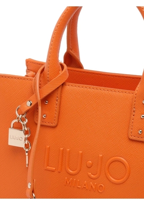 LIU JO charm embossed tote bag - Orange