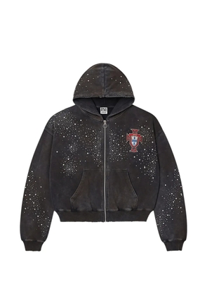 Vale Pluto Clustered zip-up hoodie - Black