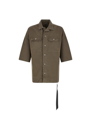 Rick Owens DRKSHDW Magnum Tommy front button pockets shirt - Grey