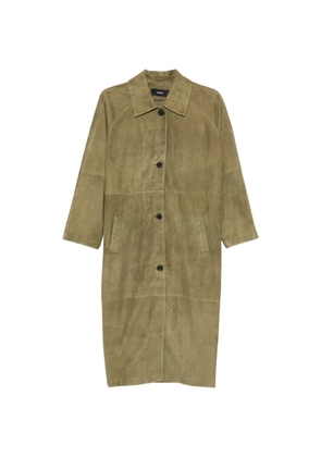 Arma Judy button suede coat - Green