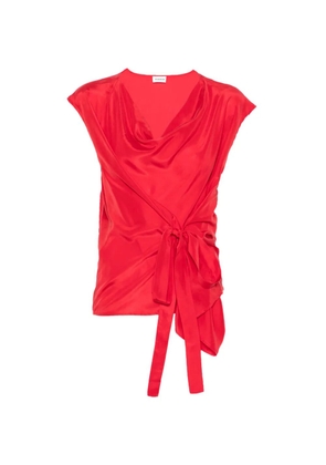 P.A.R.O.S.H. Saxon tie waist blouse - Red