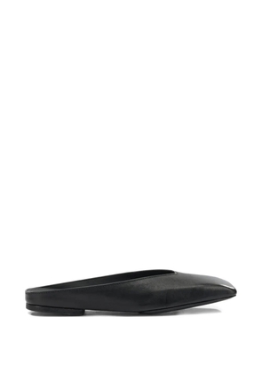 Rick Owens Temple square-toe flat mules - Black