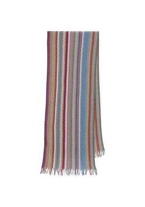 Missoni fringed scarf - Blue