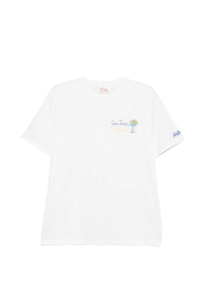 MC2 Saint Barth glass gin please cotton T-shirt - White