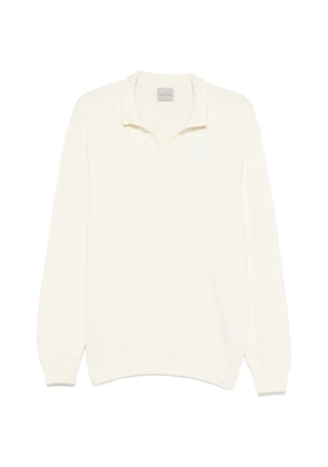 Paul & Shark V-neck collared sweater - Neutrals