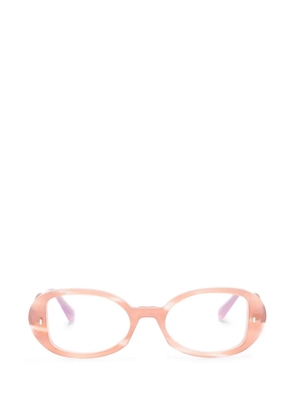 Sestini Eyewear oval frame glasses - Pink