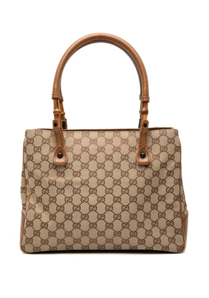 Gucci Pre-Owned 2000-2015 GG Canvas Bamboo tote bag - Brown