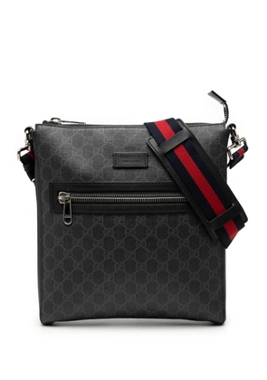 Gucci Pre-Owned 2016-2025 Medium GG Supreme Web Messenger Bag crossbody bag - Black