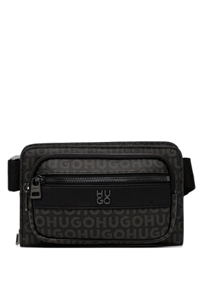 HUGO logo-pattern belt bag - Brown