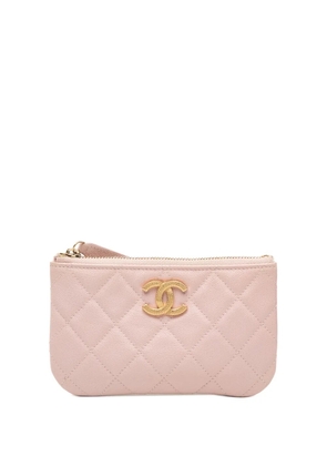 CHANEL Pre-Owned 2021-2025 Mini Quilted Caviar O Case pouch - Pink